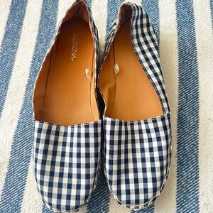 Merona Navy Checkered Espadrilles